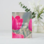 Inspirerend Christelijke Citaat Gods Vrede Briefkaart (Staand voorkant)