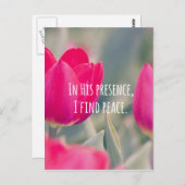 Inspirerend Christelijke Citaat Gods Vrede Briefkaart (Voorkant / Achterkant)