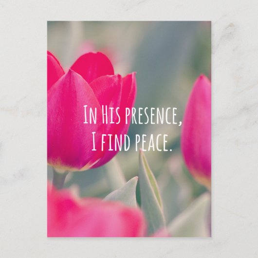 Inspirerend Christelijke Citaat Gods Vrede Briefkaart (Voorkant)