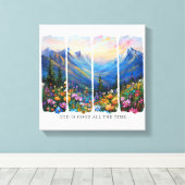 Inspirerend Christelijke God is goed Canvas Afdruk (Insitu (Houten vloer))