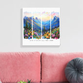 Inspirerend Christelijke God is goed Canvas Afdruk (Insitu (Woonkamer))