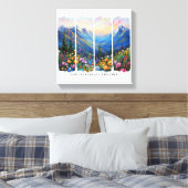 Inspirerend Christelijke God is goed Canvas Afdruk (Insitu (Slaapkamer))