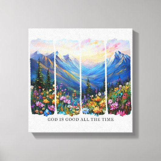 Inspirerend Christelijke God is goed Canvas Afdruk (Voorkant)