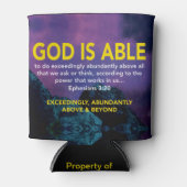 INSPIREREND CHRISTELIJKE GOD IS IN STAAT BLIKJESKOELER (Voorkant)