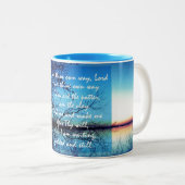 Inspirerend Christelijke Hymn Quote Tweekleurige Koffiemok (Voorkant rechts)