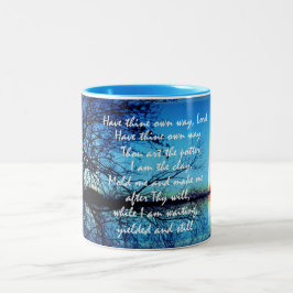 Inspirerend Christelijke Hymn Quote Tweekleurige Koffiemok