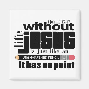Inspirerend Christelijke Jezus Citaat Bijbelversie Magneet