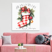 Inspirerend Christelijke kerst Canvas Afdruk (Insitu (Woonkamer))