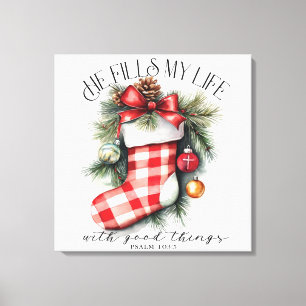 Inspirerend Christelijke kerst Canvas Afdruk