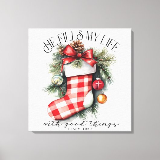 Inspirerend Christelijke kerst Canvas Afdruk (Voorkant)