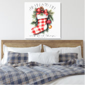 Inspirerend Christelijke kerst Canvas Afdruk (Insitu (Slaapkamer))