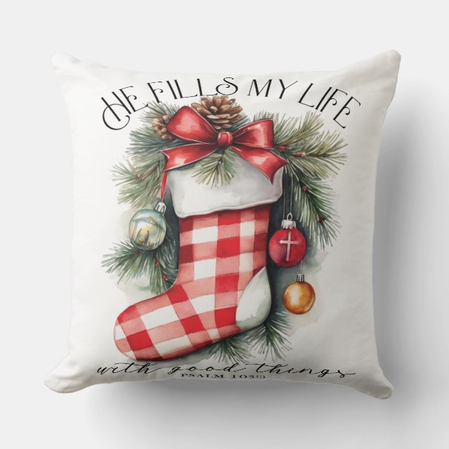 Inspirerend Christelijke kerst Kussen (Voorkant)
