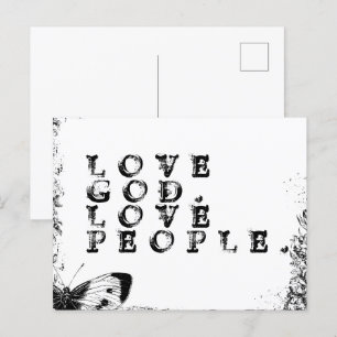 Inspirerend Christelijke liefde God Love Mensen ci Briefkaart