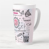 Inspirerend Christelijke offertes Latte Mok (Rechterhoek)