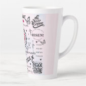 Inspirerend Christelijke offertes Latte Mok (Rechts)