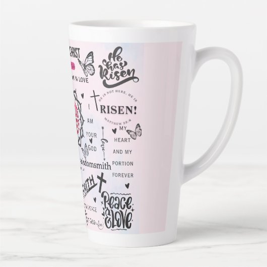 Inspirerend Christelijke offertes Latte Mok (Rechts)