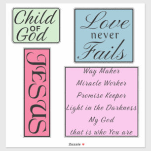 Inspirerend Christelijke offertes Sticker