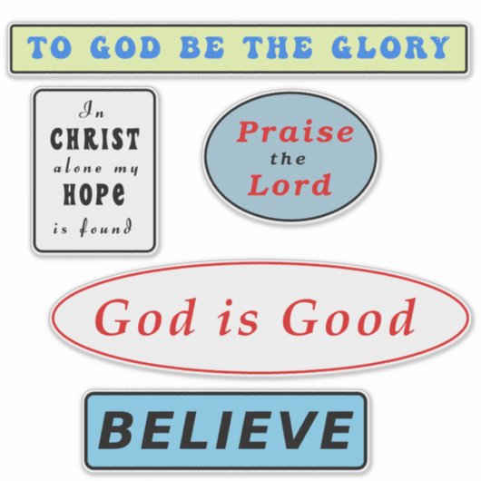 Inspirerend Christelijke offertes Sticker (Voorkant)