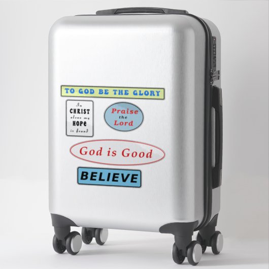 Inspirerend Christelijke offertes Sticker (Koffer)