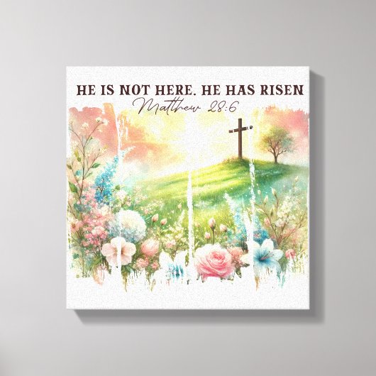 Inspirerend Christelijke Paasdagen Canvas Afdruk (Voorkant)