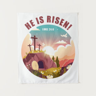 Inspirerend Christelijke Pasen Jezus Wandkleed