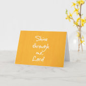 Inspirerend Christelijke prijsbevestiging Prayer Kaart (Gele Bloem)