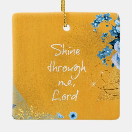Inspirerend Christelijke prijsbevestiging Prayer Keramisch Ornament (Voorkant)