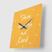 Inspirerend Christelijke prijsbevestiging Prayer Vierkante Klok (Hoek)