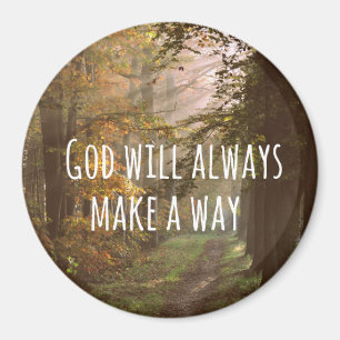 Inspirerend Christelijke prijsopgave: God Will Magneet