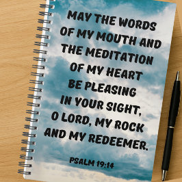 Inspirerend Christelijke Psalm 19:14 Bijbelvers Planner