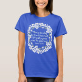 Inspirerend Christelijke Psalm Verheug je op Vrouw T-shirt (Voorkant)