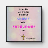 Inspirerend Christelijke Scriptgrafie Fotoplaat (Voorkant)