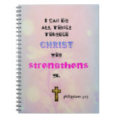 Inspirerend Christelijke Scriptgrafie Notitieboek (Voorkant)