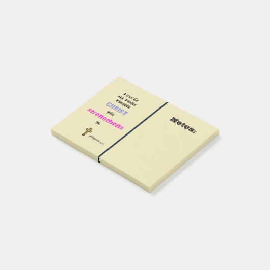 Inspirerend Christelijke Scriptgrafie Post-it® Notes (Schuin)