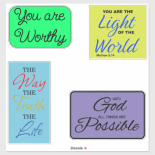 Inspirerend Christelijke sticker pack