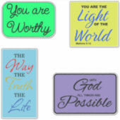 Inspirerend Christelijke sticker pack (Voorkant)