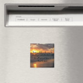 Inspirerend Christelijke SUNSET Schrift Art Quote Magneet (Insitu (Vaatwasser))