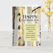Inspirerend Christelijke vaderdagskaart Kaart (Gele Bloem)