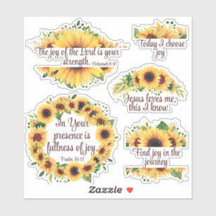 Inspirerend Christelijke Zonnebloemen Zonnebloemen Sticker