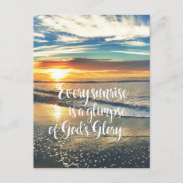 Inspirerend Christelijke zonnesquote Briefkaart