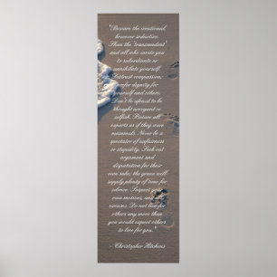 Inspirerend Christopher Hitchens Bathroom Poster