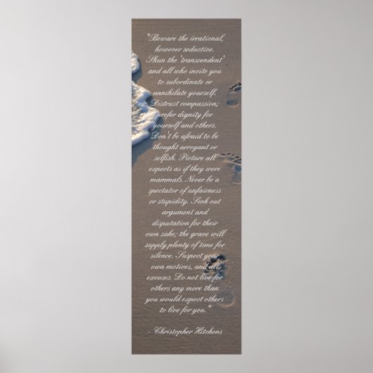 Inspirerend Christopher Hitchens Bathroom Poster (Voorkant)