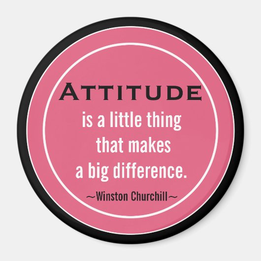 Inspirerend Churchill Quote Magneet (Voorkant)
