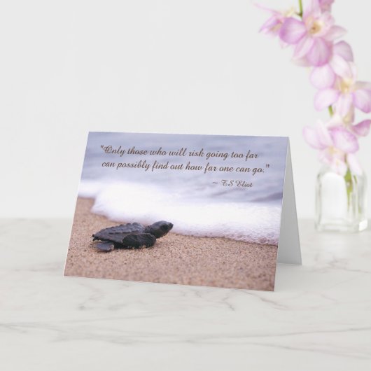 Inspirerend Citaat Baby Zee Schroef Zand Oceaan Kaart (Orchidee)