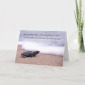 Inspirerend Citaat Baby Zee Schroef Zand Oceaan Kaart (Voorkant)