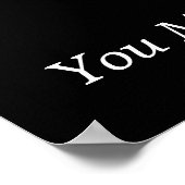 Inspirerend Citaat Basketball Blue Artwork Poster (Hoek)