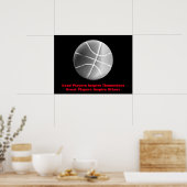 Inspirerend Citaat Basketball Inspire Team Poster (Keuken)