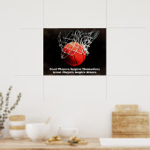 Inspirerend Citaat Basketball Inspire Team Poster (Keuken)