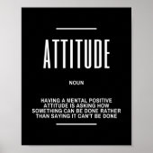 Inspirerend citaat bij een positieve houding poster (Voorkant)