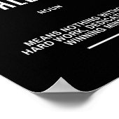 Inspirerend citaat bij het hebben van een Talent Poster (Hoek)